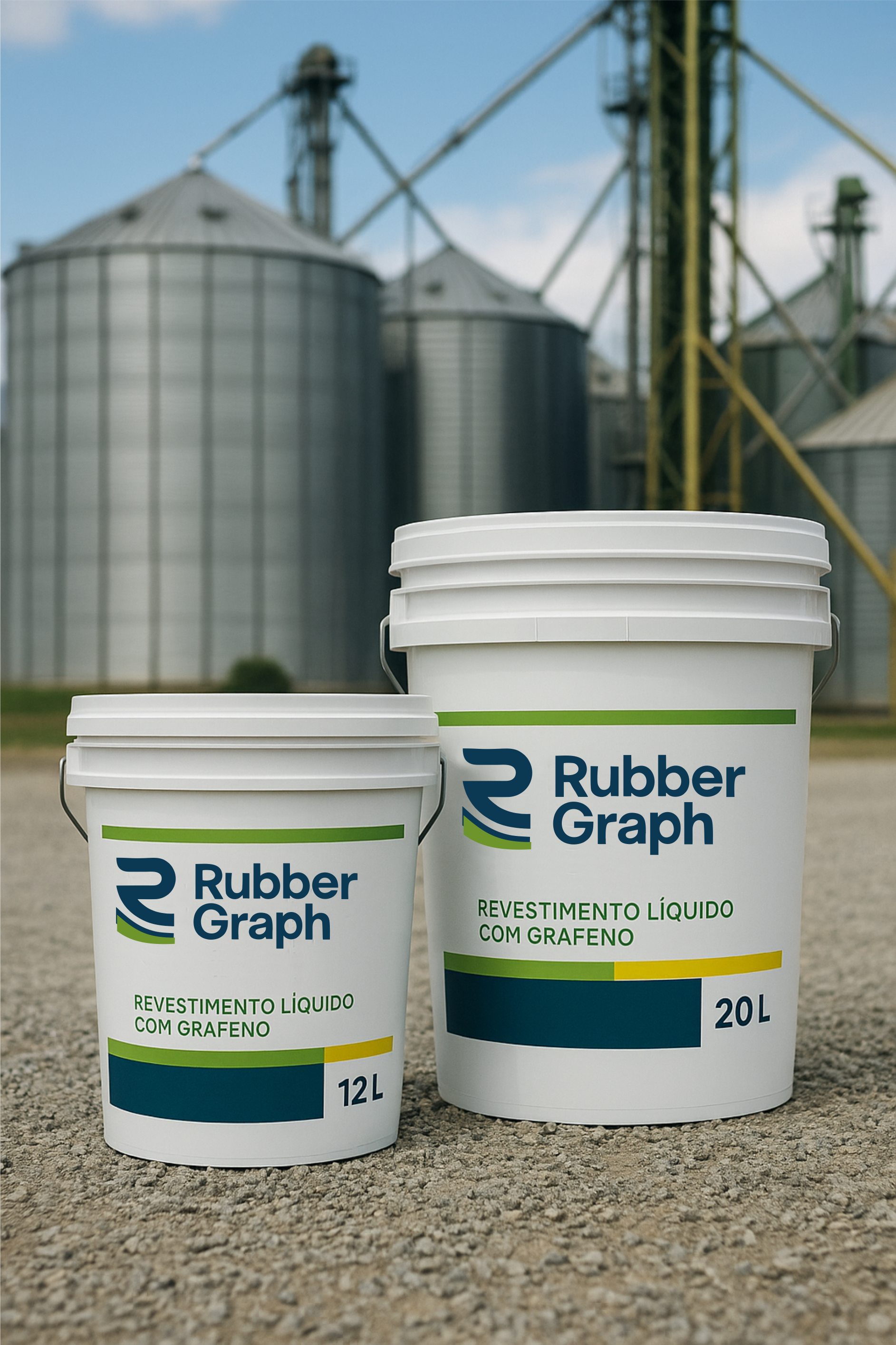 RubberGraph — embalagens em ambiente industrial